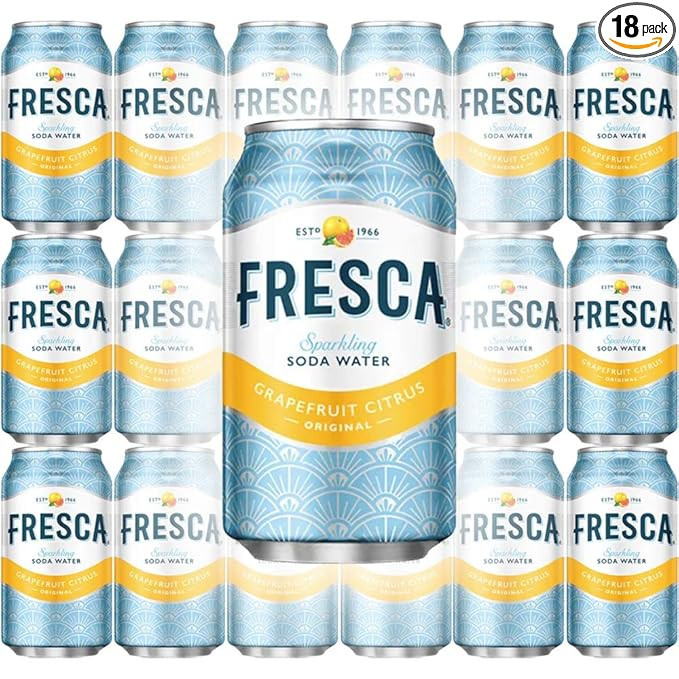 Fresca Original Citrus, Sparkling Soda Water, 12 oz Can (Pack of 18, Total of 216 Oz) | Amazon (US)