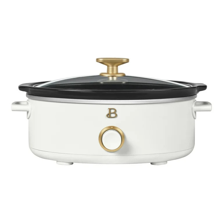 Beautiful 2.5 Qt Dip and Serve Manual Slow Cooker, White Icing by Drew Barrymore | Walmart (US)
