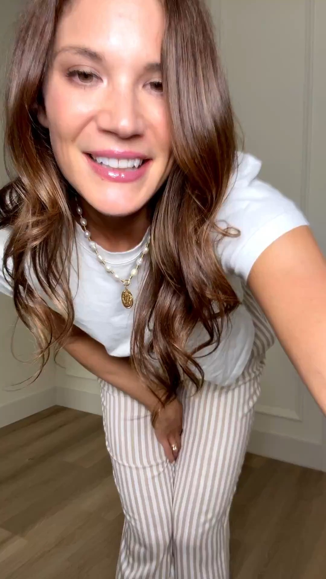 These striped pants are so good, high rise with a stretchy waistband that makes them really comfortable. They have a 36 inch inseam so they hit past the ankles, and the fit is more of a straight leg than a wide leg which I love.

Pants - size L, longest length, runs TTS

Tall girl outfits, Striped pants women, 36 inseam pants, Amazon tall girl clothing, High rise pants, Straight leg pants, 6 foot style, Casual everyday outfits, Comfortable pants, Spring outfit ideas, Long length pants, Stang and Co

#LTKootd #LTKSeasonal #LTKTall