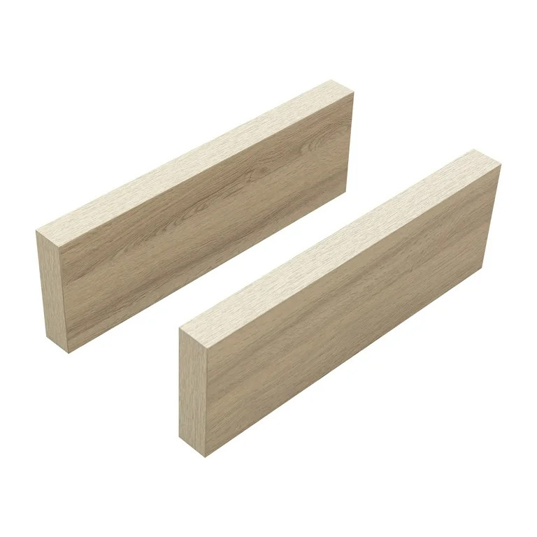 Mainstays 16.5" Wall Mounted Floating Shelves 2pack, Natural | Walmart (US)