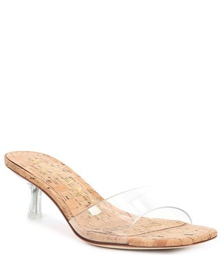 Antonio Melani Barbee Vinyl Square Toe Kitten Sandals | Dillard's | Dillard's
