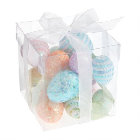 Pier Place Multicolor Metallic Easter Eggs Decor 17 Pack | World Market