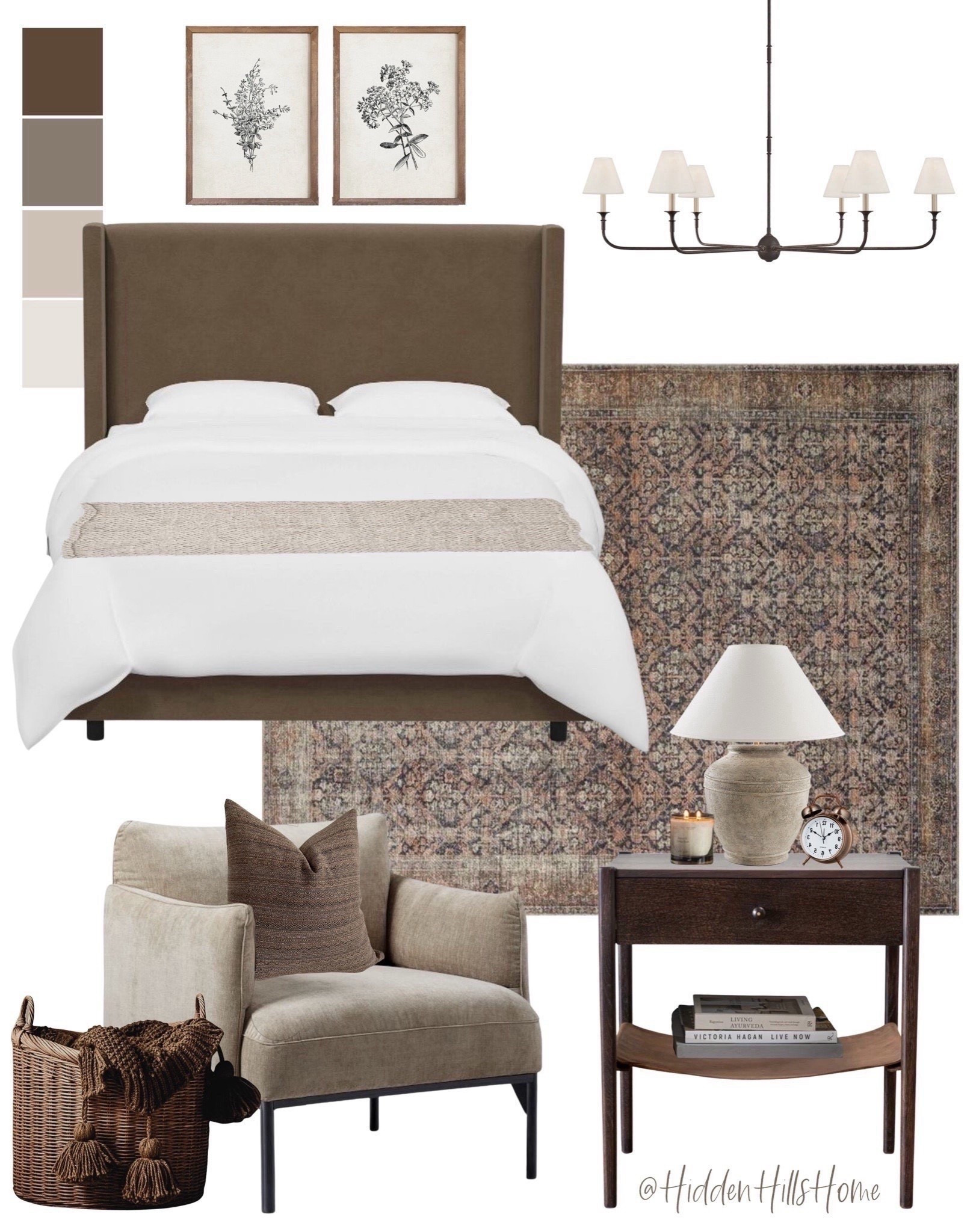 Bedroom design inspo, bedroom decor, bedroom mood board, bedding, bedroom rug, upholstered bed, accent chair #bedroom 


#LTKSeasonal #LTKSaleAlert #LTKHome