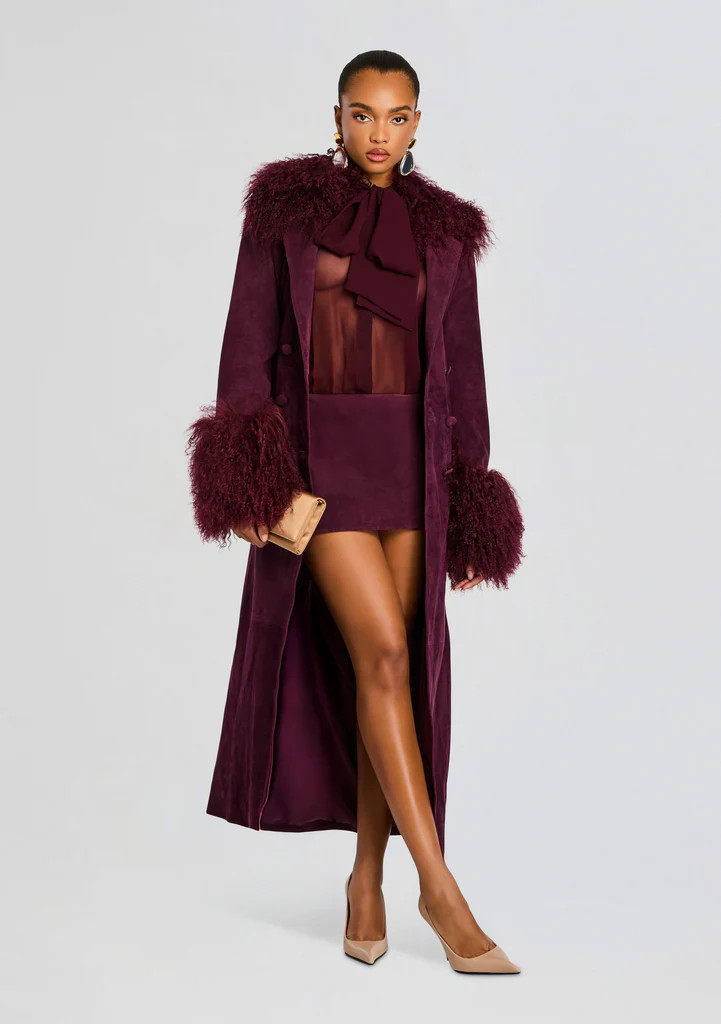 Britta Suede Coat | Retrofete