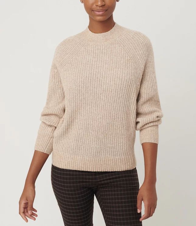 Stitchy Raglan Sweater | LOFT