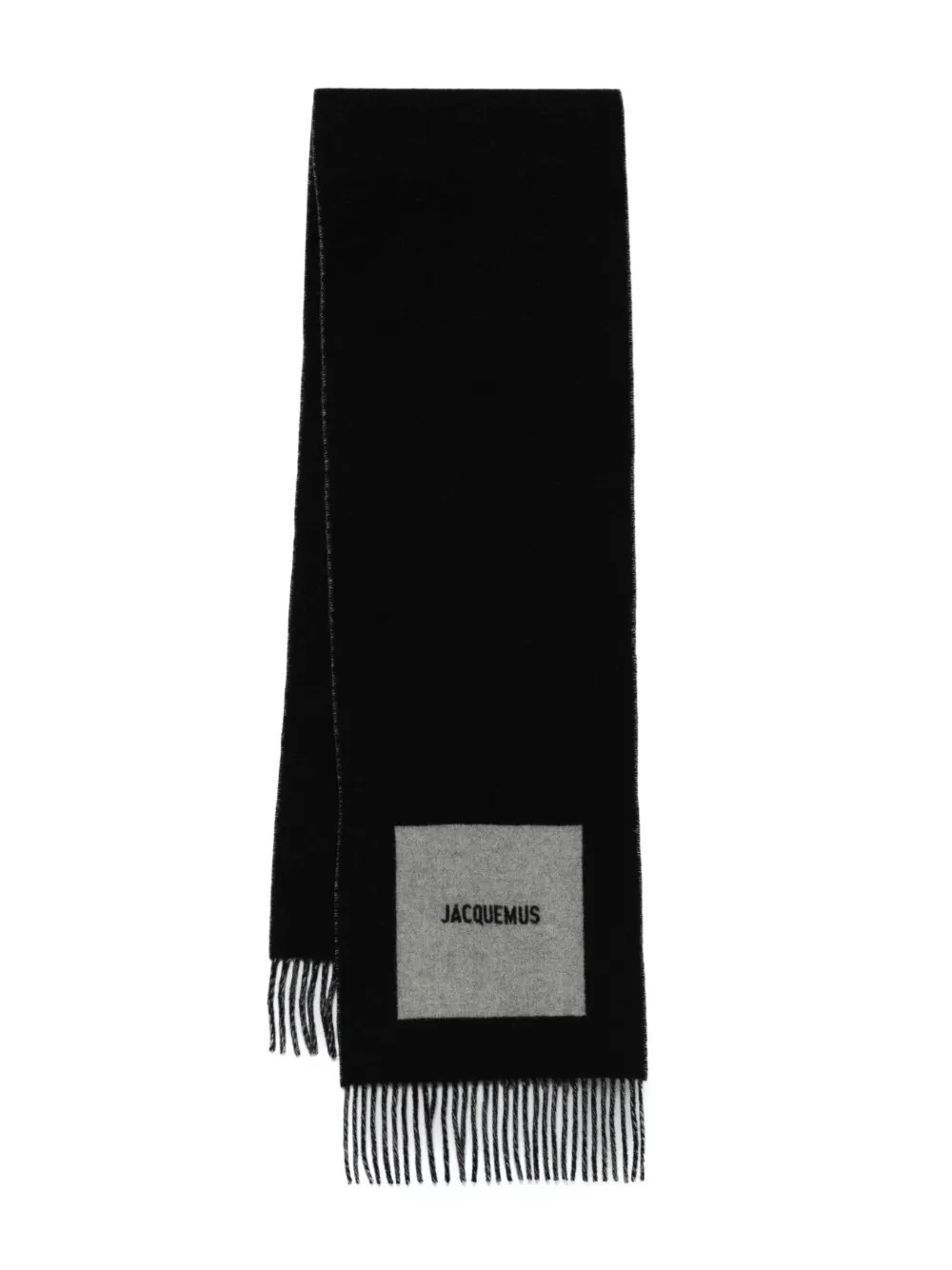 Jacquemus L'Echarpe Rond Carre Scarf | Black | FARFETCH | Farfetch Global