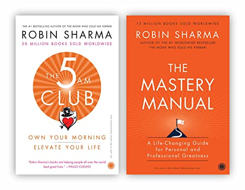 Robin Sharma 2 Books Collection Set The Mastery Manual & The 5 Am Club | Amazon (US)