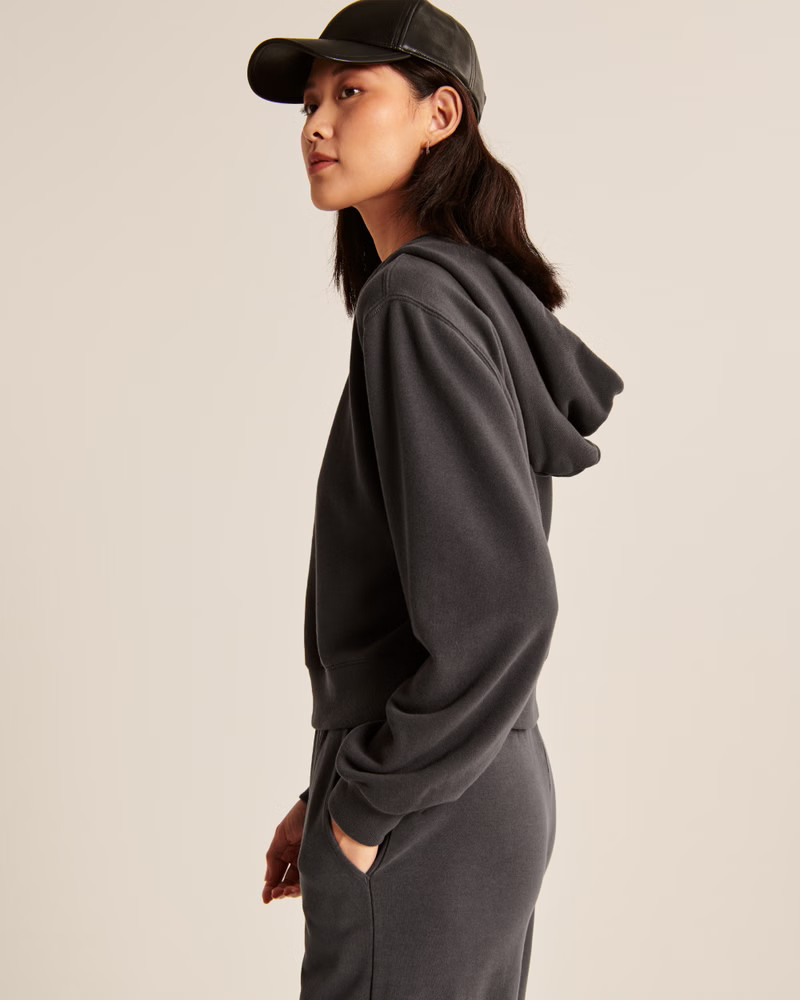 Cloud Terry Wedge Popover Hoodie | Abercrombie & Fitch (US)