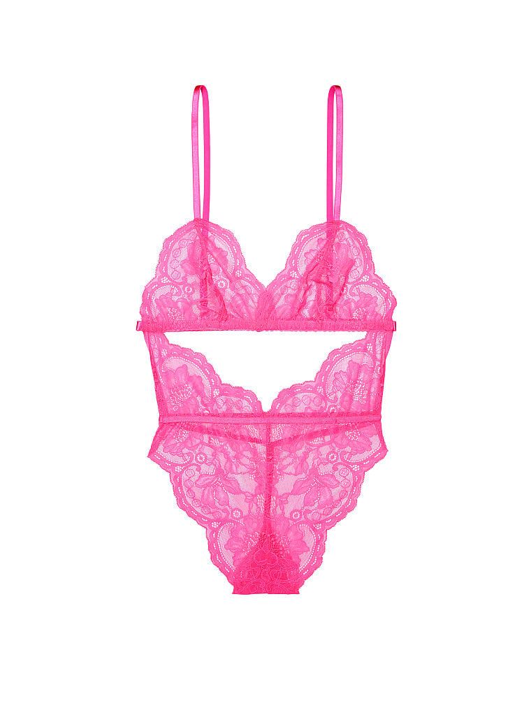 Unlined Cutout Lace Teddy | Victoria's Secret (US / CA )