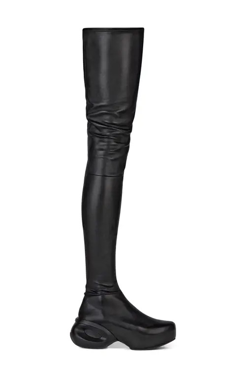 Givenchy G Clog Thigh High Boot in 001 Black at Nordstrom, Size 8Us | Nordstrom