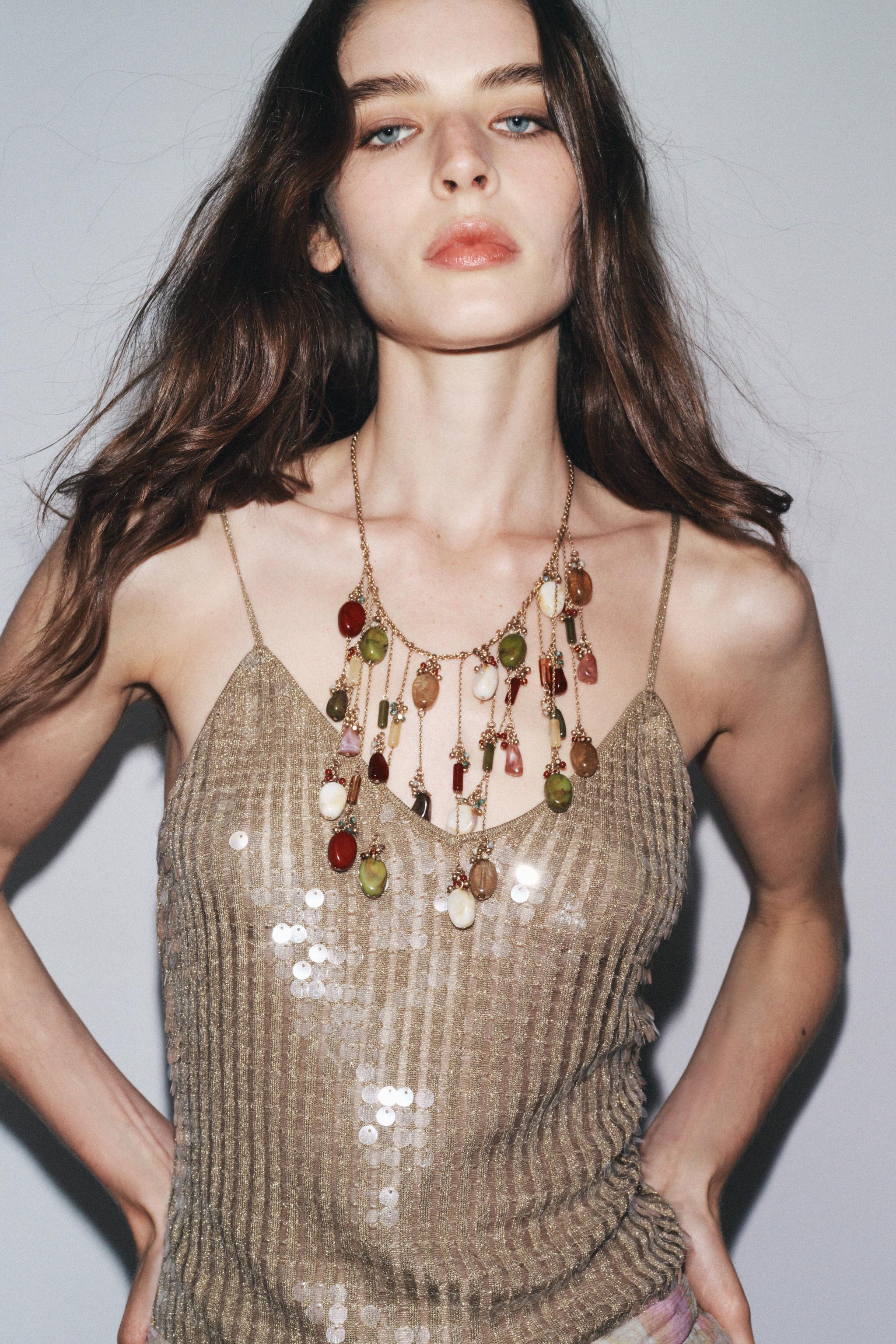 SEQUINNED KNIT TOP | Zara US