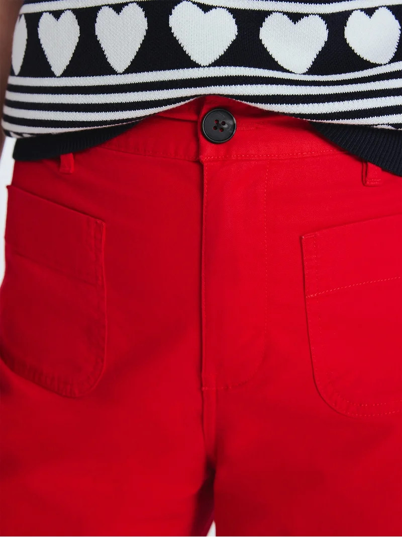 Free Assembly Women's and Women's Plus Patch Pocket Wide Leg Pants, 30”, 32” and 34” Inseam... | Walmart (US)