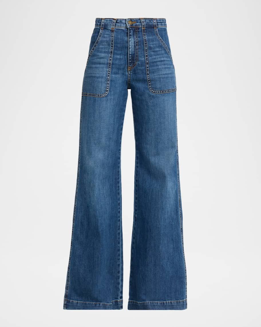 Ramy Brook Theodora Wide-Leg Jeans | Neiman Marcus