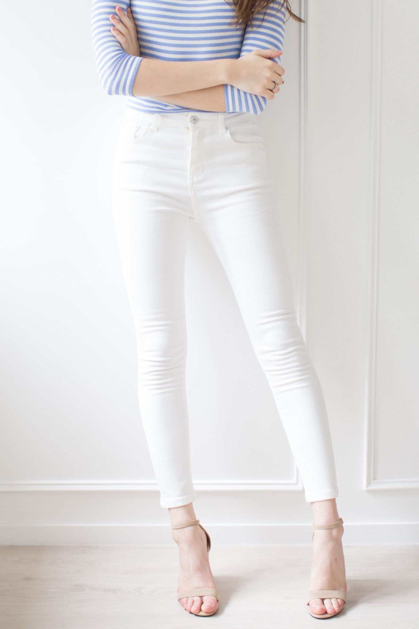 'City' White Skinny Jeans ( Regular / Petite ) | Goodnight Macaroon