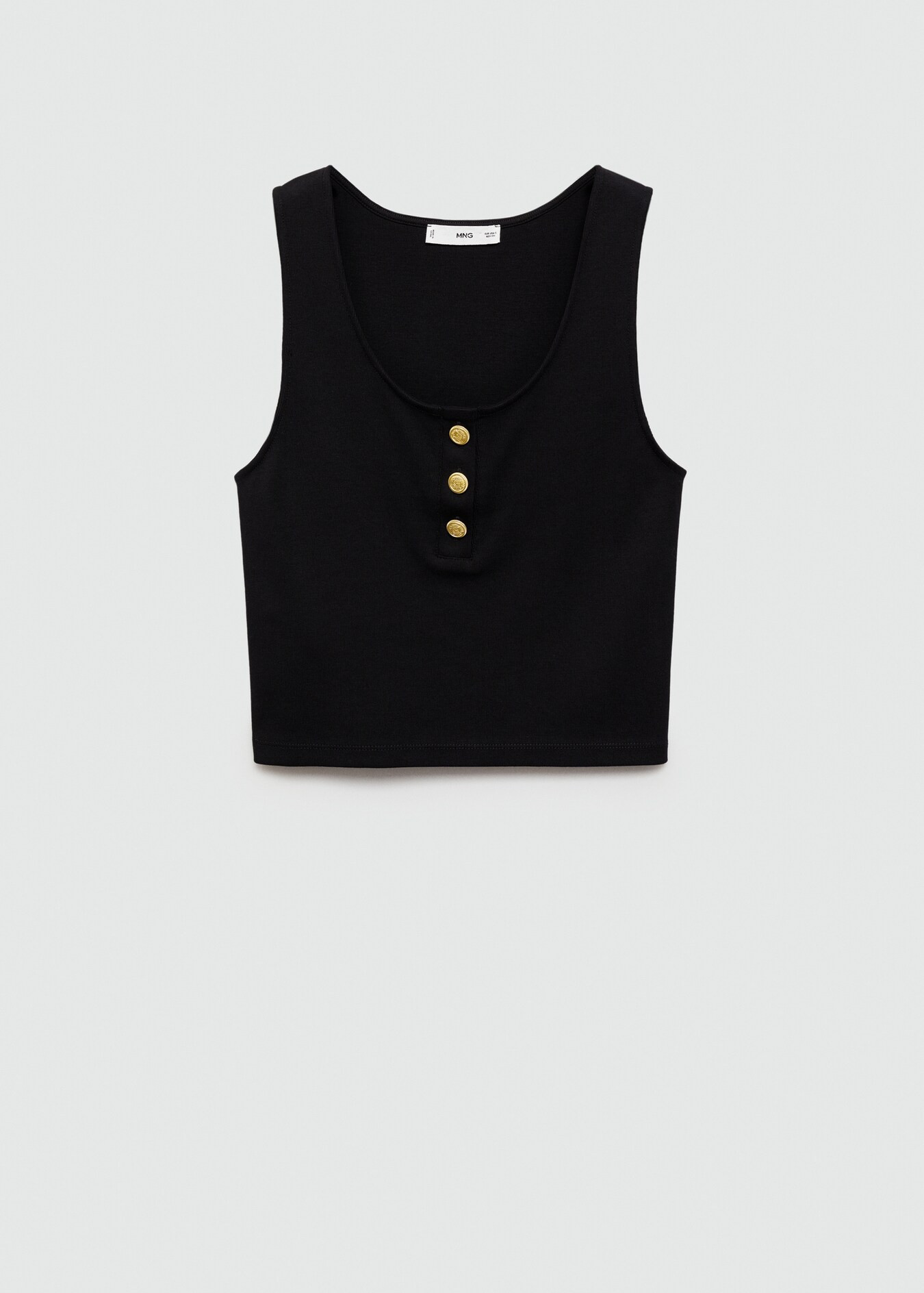 Top with straps and buttons - Women | MANGO United Kingdom | MANGO (UK)