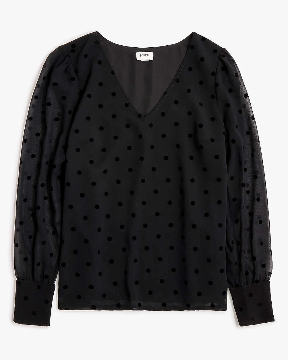 Chiffon dotted top | J.Crew Factory