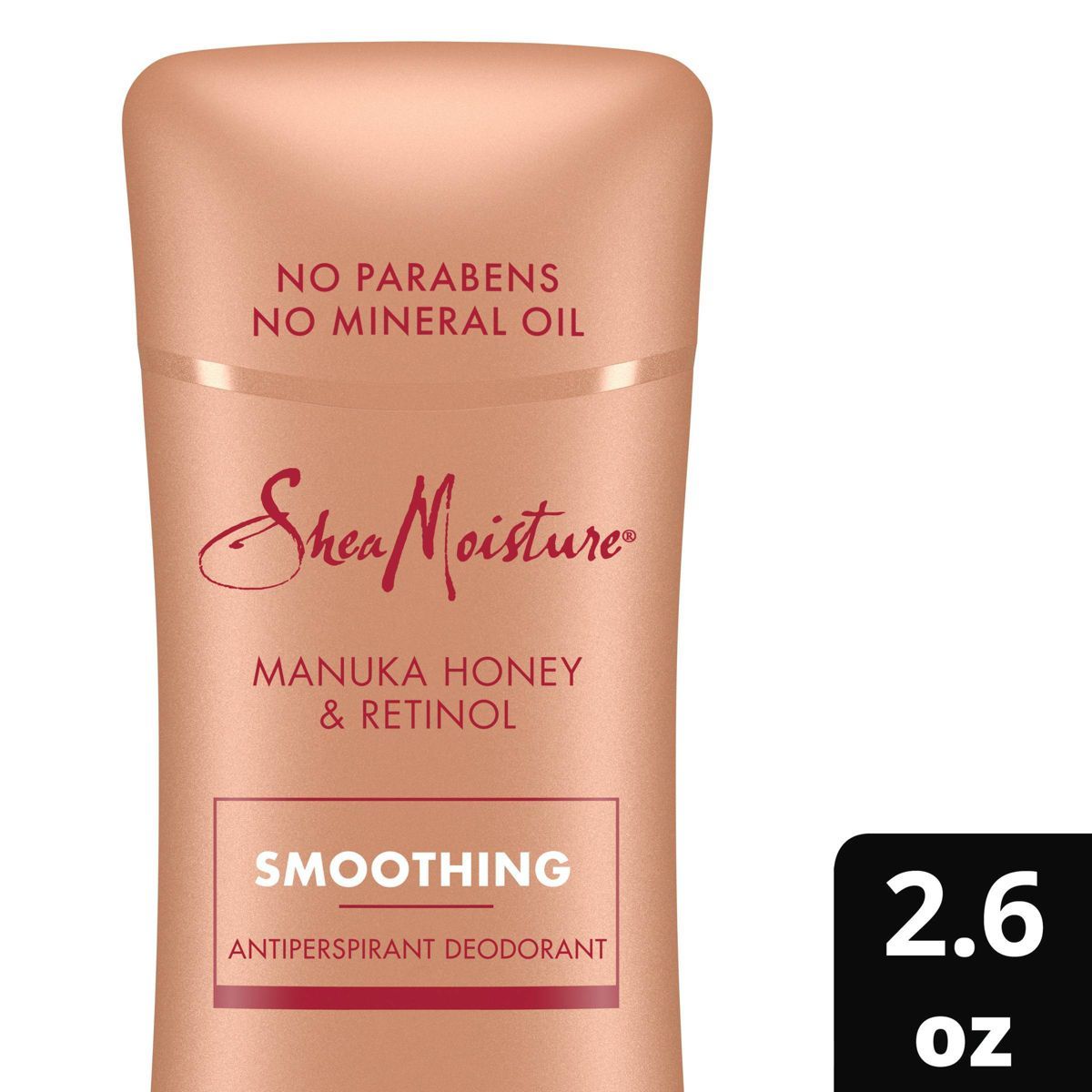 SheaMoisture Smoothing Antiperspirant Deodorant Stick with Manuka Honey & Retinol - 2.6oz | Target