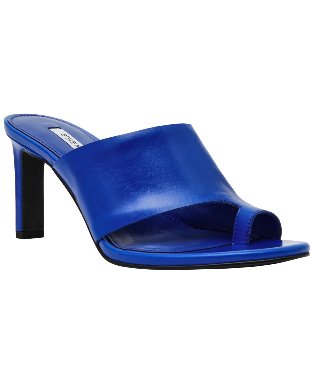 Steve Madden Women's Valentin Hooded Blade-Heel Dress Sandals - Cobalt Box | Macy's