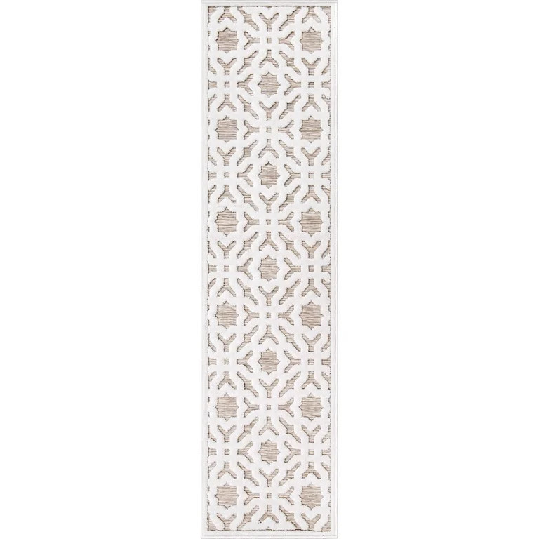 My Texas House Claire 1'11" X 7'6" Driftwood Geometric Runner Rug | Walmart (US)