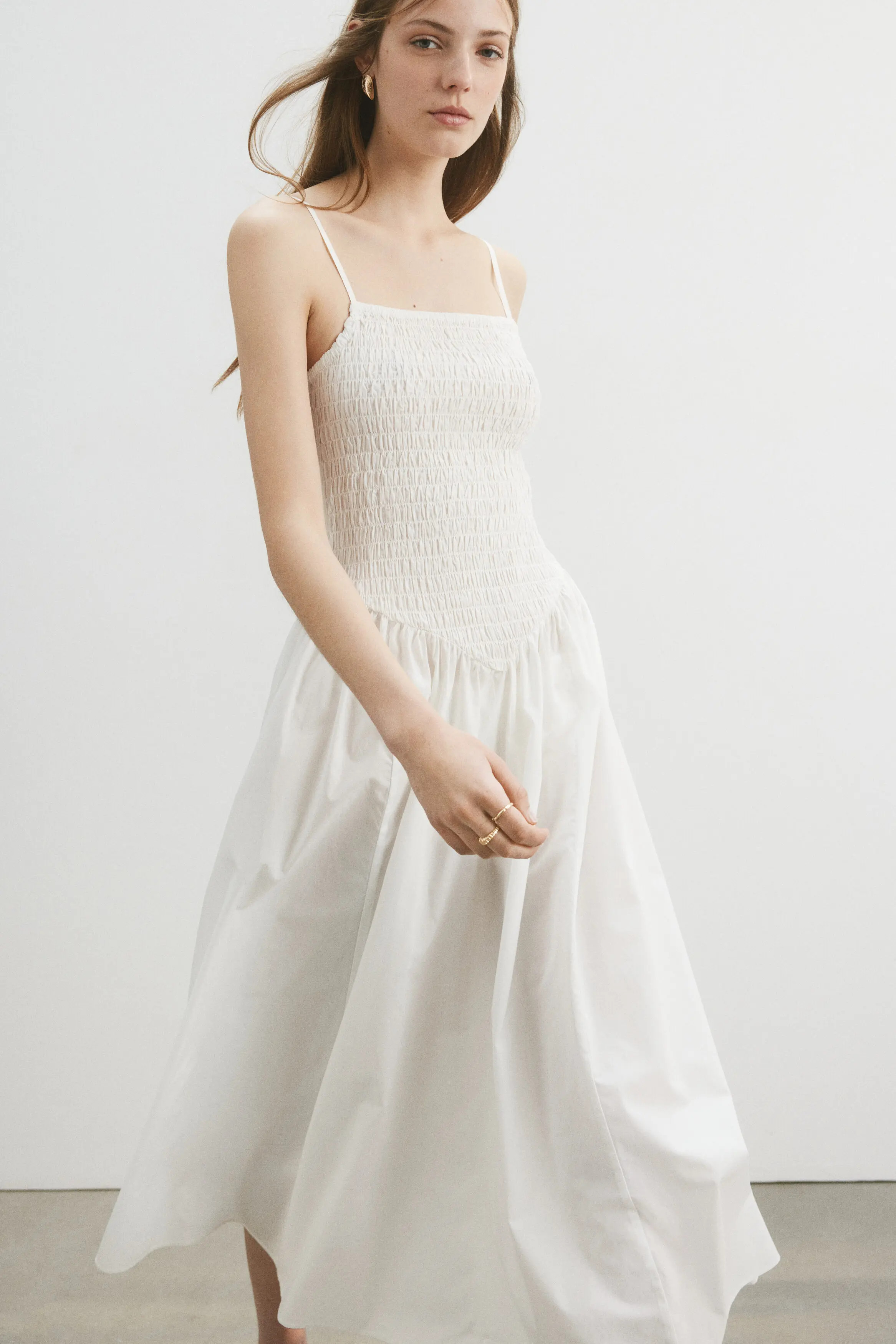 Smocked Flared-skirt Dress (Women) | Nordstrom | Nordstrom