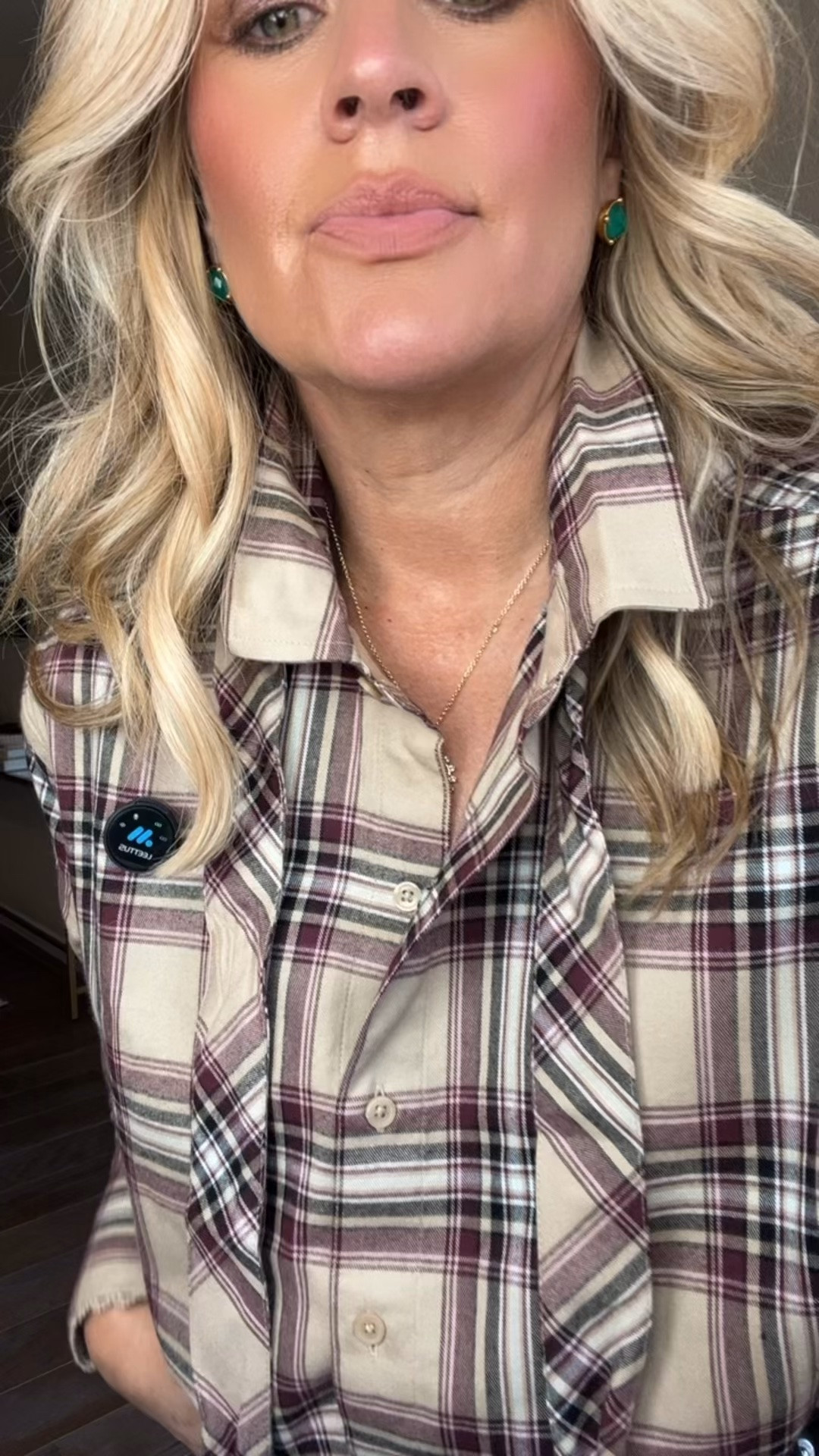 ✨Tap the bell, save and ❤️ start here over 40 fashion, midlife style, midsize fashion and luxury looks for less.  

⬇️Sizing information:
Large size down 
Jean 14 (size up if in between sizes.) 

This is plaid done the grown-up way. 🤎

The bow detail lifts the eye, the relaxed fit skims the middle, and the drop sleeves + cuff detail help balance the whole look.

That’s Outfit Physics™:
✨ Lift
✨ Skim
✨ Balance

I also love the soft cotton-viscose blend because it drapes instead of feeling stiff like a traditional flannel.

Only at Walmart, and it looks so much more elevated than a basic plaid shirt.

👑 Helping you look good, feel good.-Lindsey Denver   

Check back daily for belly-friendly style, confidence, and Outfit Physics™.

#LTKOver40 #LTKMidsize #LTKPlusSize
