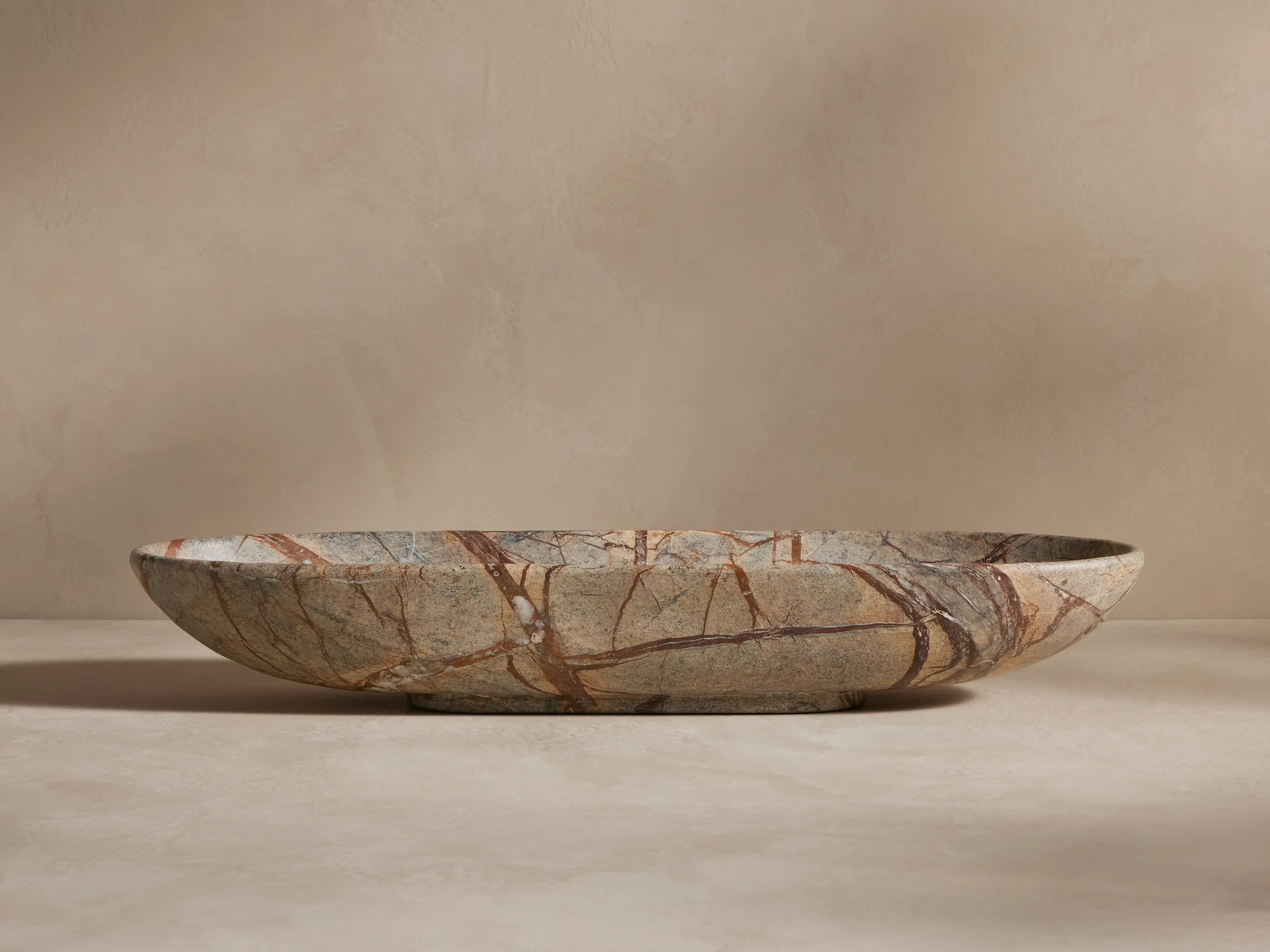 Omo Small Marble Oval Bowl | Arhaus