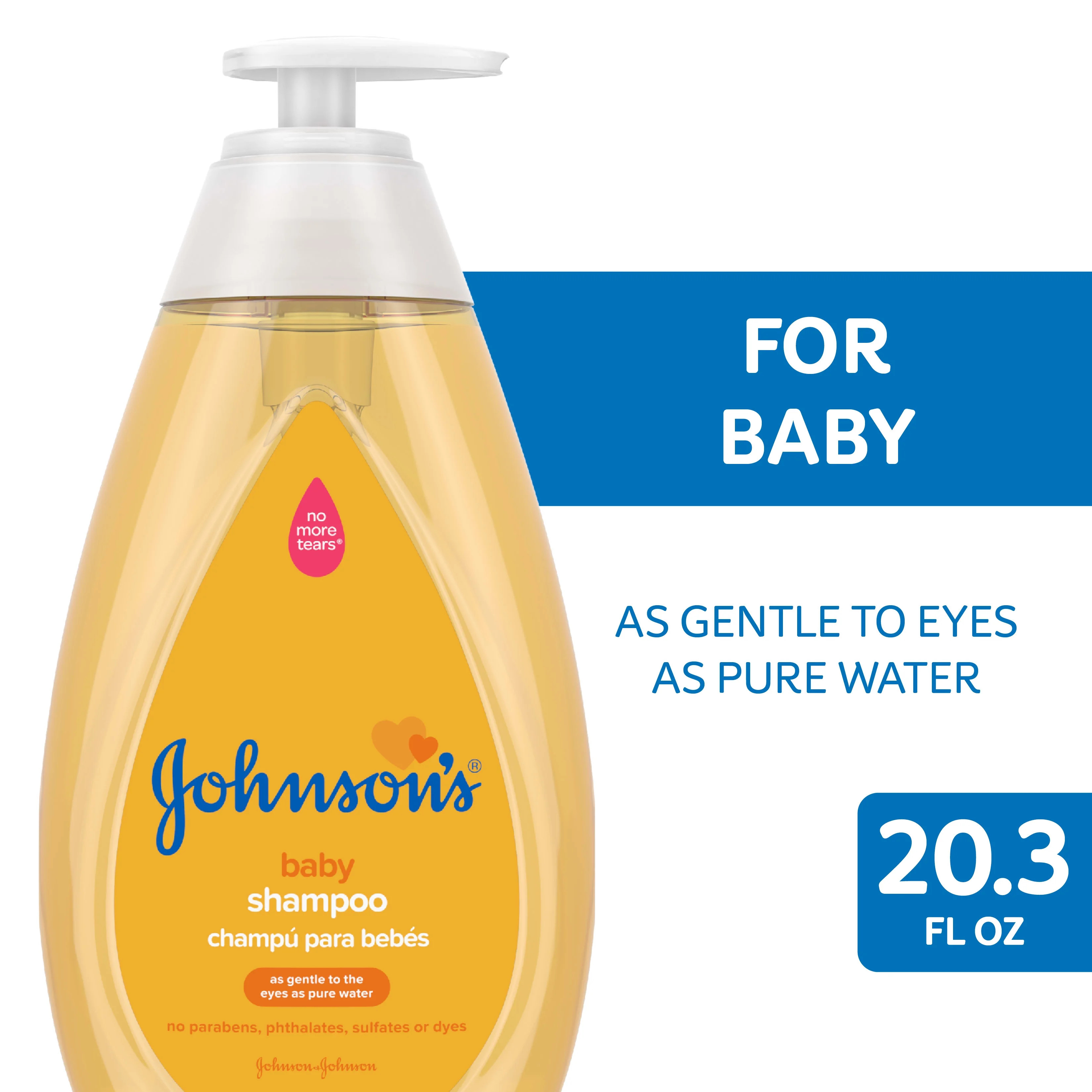 Johnson's Baby Shampoo with Gentle Tear-Free Formula, 20.3 fl. oz | Walmart (US)