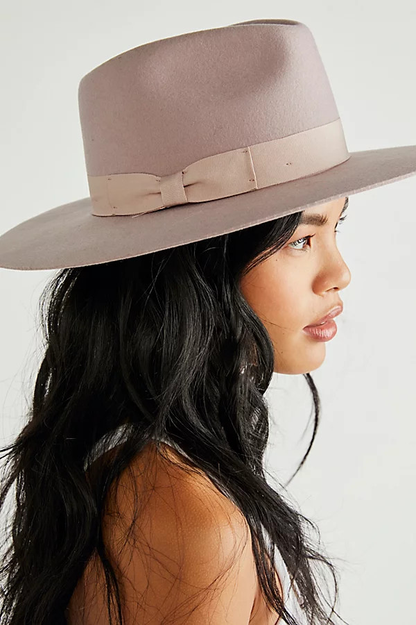 Lila Felt Hat by Free People, Warm Taupe, One Size | Free People (Global - UK&FR Excluded)