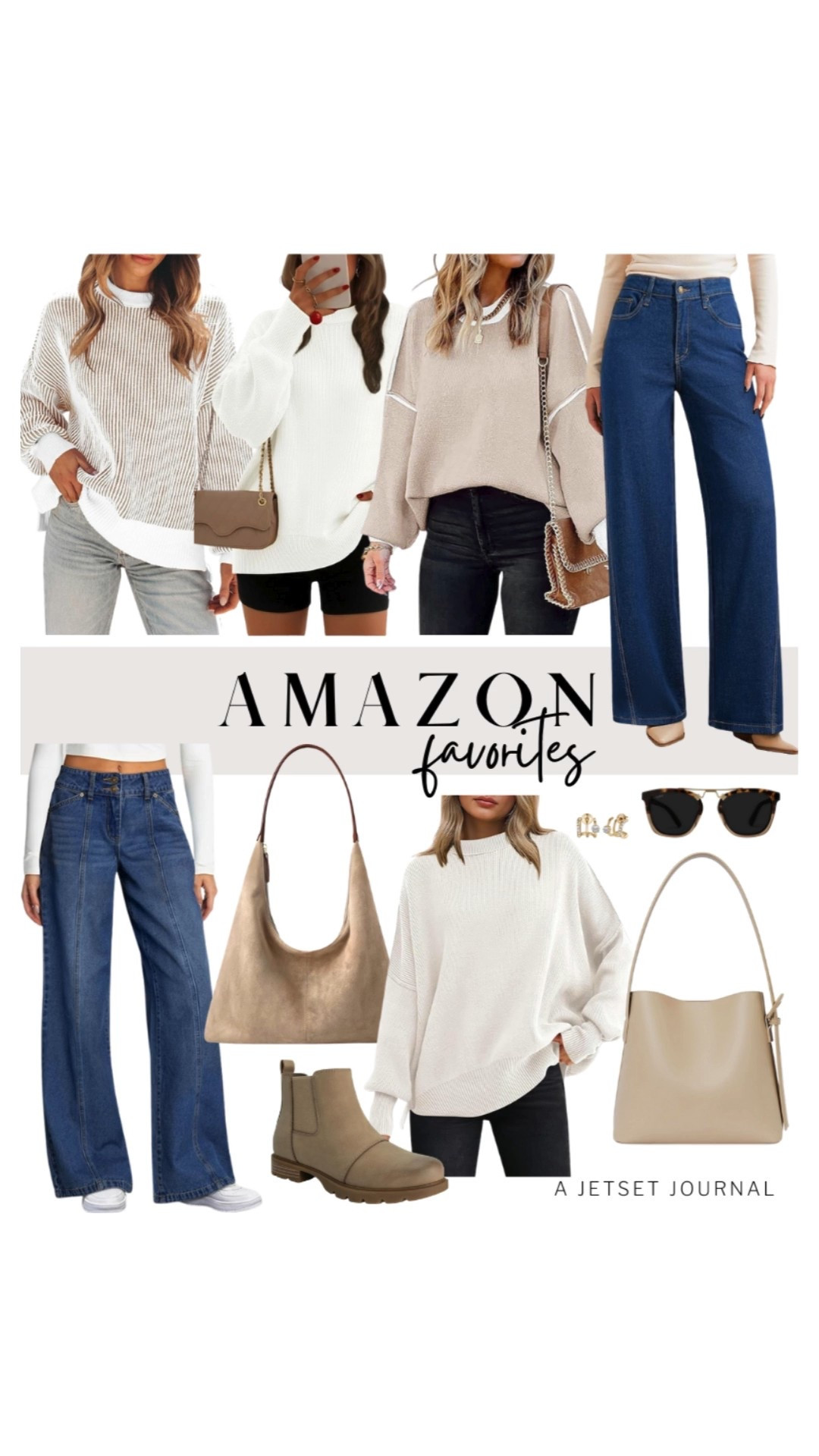 Loving how simple it is to create new looks with these Amazon favorites!
oversized sweaters, winter booties, gold earrings, wide leg jeans, wardrobe refresh, amazon fashion, top picks, transitional look, affordable style, amazon finds, cute tops, neutral top, winter style, outfit idea

#LTKBeauty #LTKSeasonal #LTKU