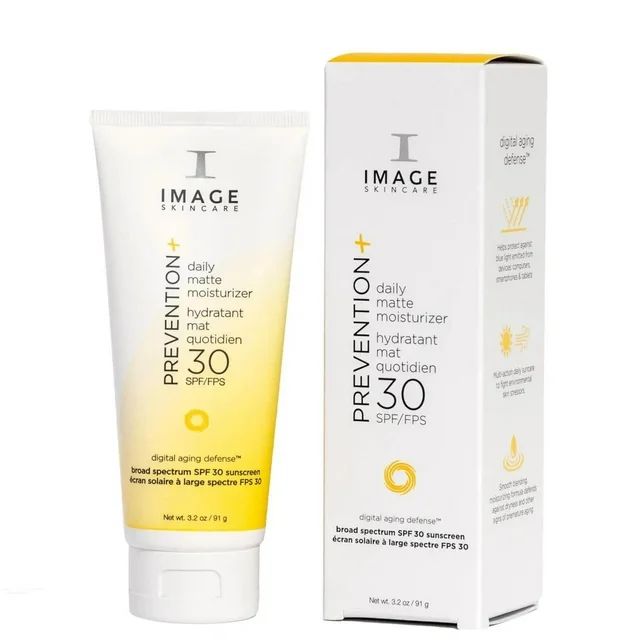 Image Skincare Prevention Plus Daily Matte Moisturizer Broad Spectrum SPF 30 Sunscreen 3.2 oz | Walmart (US)