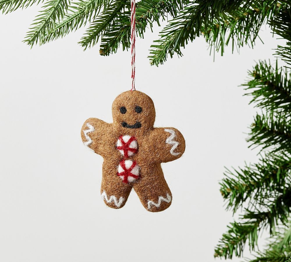 Felt Gingerbread Ornament | Pottery Barn (US)