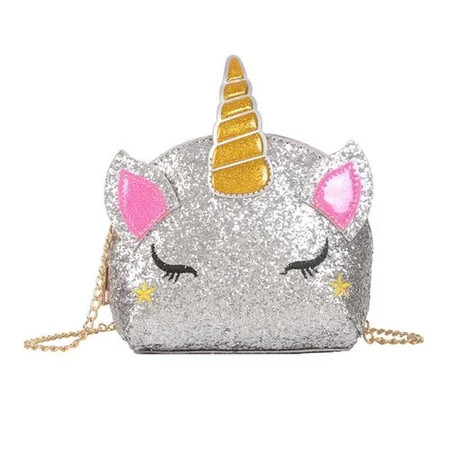 SHIYAO 1 pcs Kids Toddlers Rainbow Unicorn Crossbody Purse Sequins Shoulder Bag Gift for Little Girl | Walmart (US)