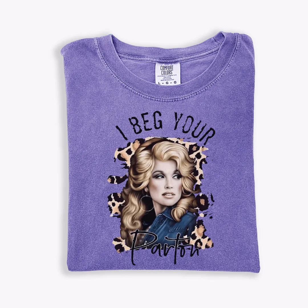 I Beg Your Parton Dolly Parton Unisex Garment-dyed T-shirt, Vintage Country Music Tee, Concert Sh... | Etsy (US)