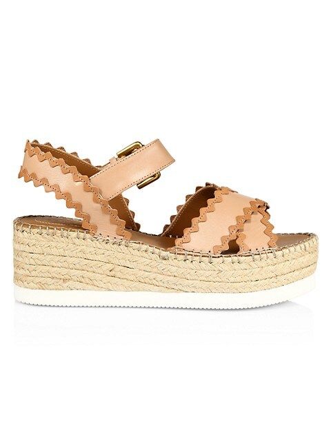 Glyn Leather Platform Espadrille Wedge Sandals | Saks Fifth Avenue