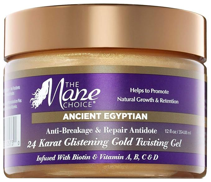 THE MANE CHOICE Ancient Egyptian 24 Karat Gold Twisting Gel - Anti-Breakage & Repair Antidote Gel... | Amazon (US)