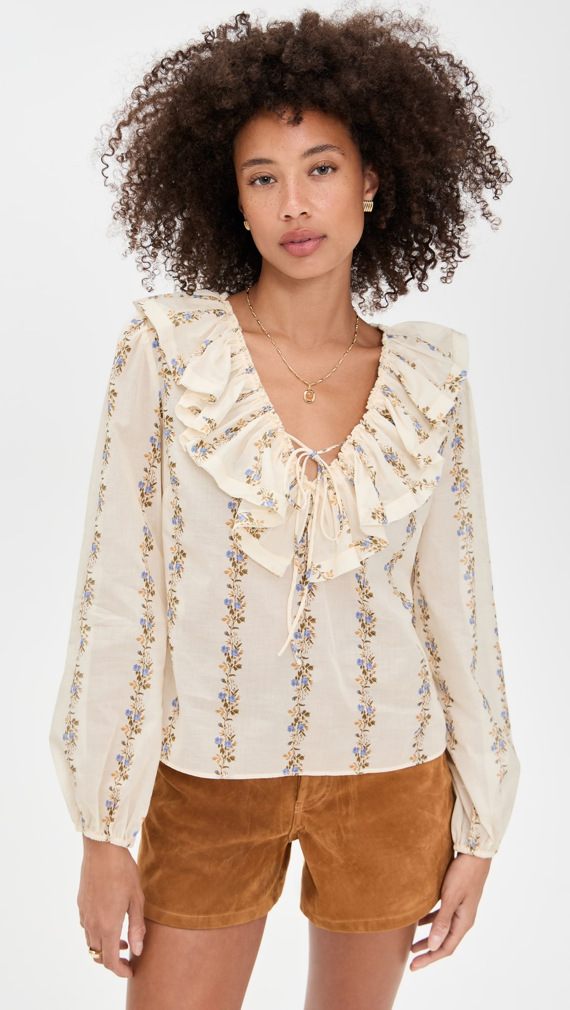 WAYF Abby Ruffle Blouse | Shopbop | Shopbop