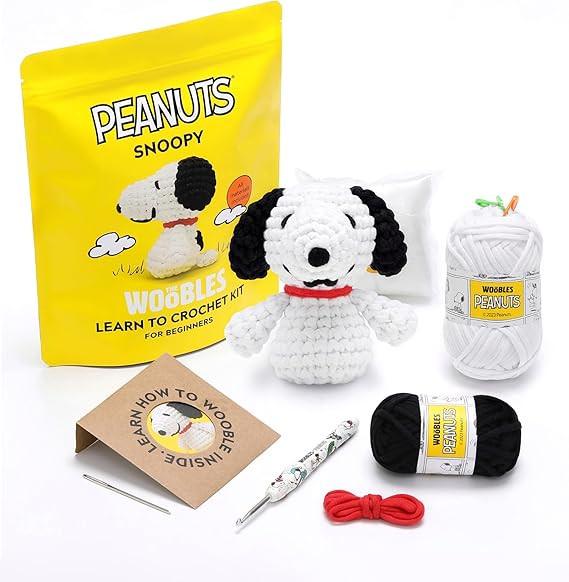 The Woobles Beginners Crochet Kit with Easy Peasy Yarn as seen on Shark Tank - with Step-by-Step ... | Amazon (US)