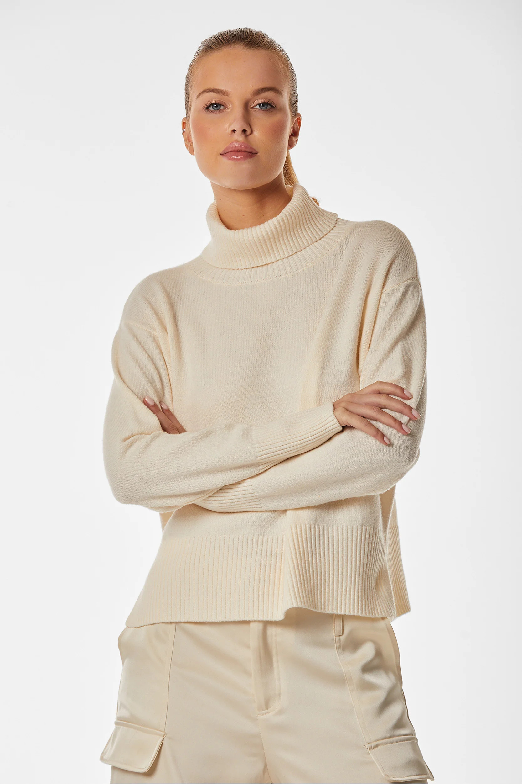 Gia Oversized Sweater - Pearl | The Noli Shop