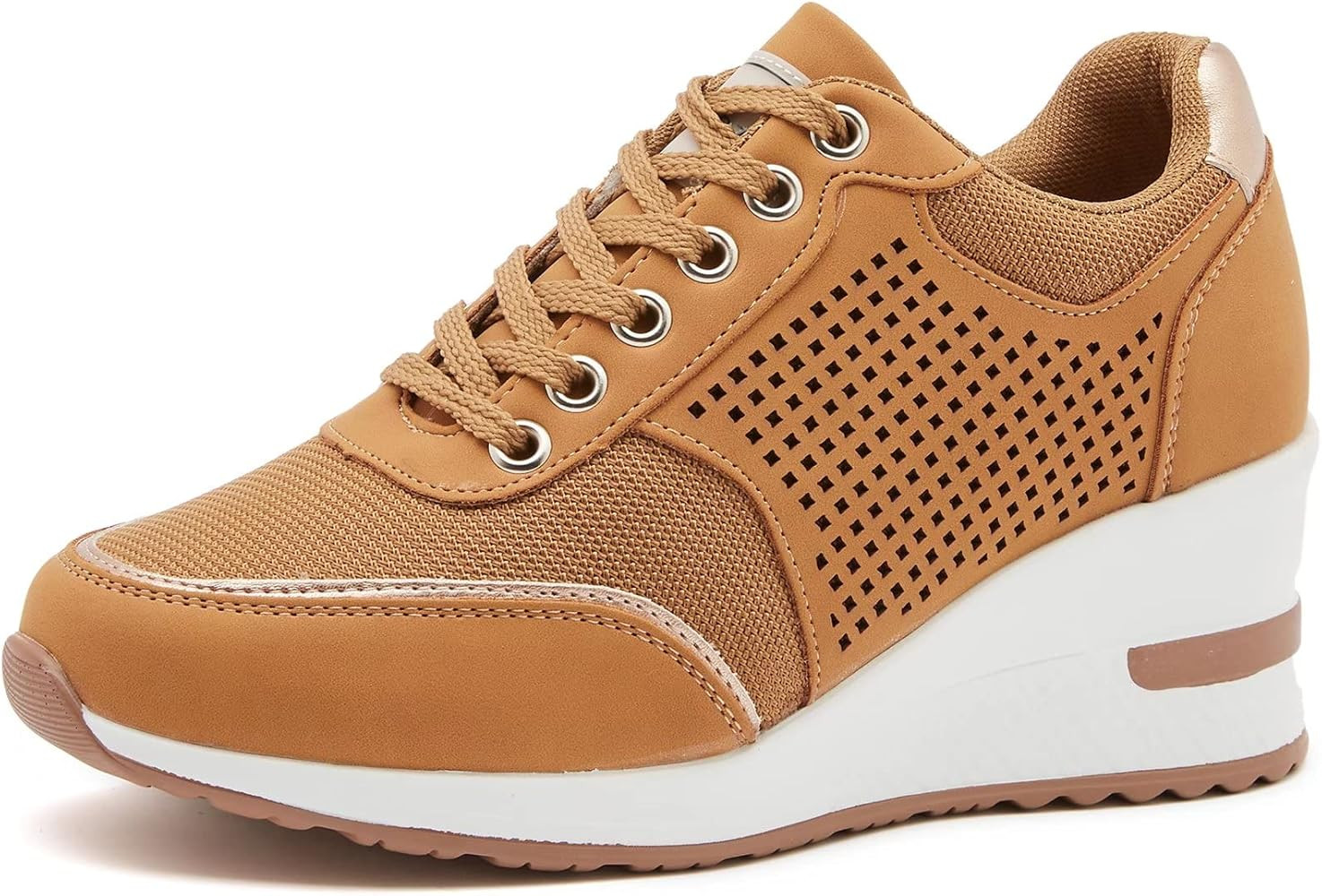 Viscozzy High Heel Wedge Sneakers for Women | Amazon (US)