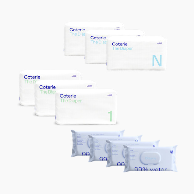 Coterie Newborn Diaper & Wipes Starter Bundle | Babylist