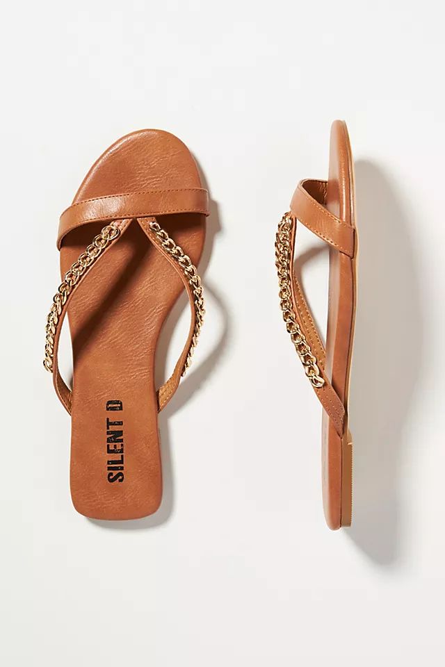 Silent D Chain-Link Slide Sandals | Anthropologie (US)