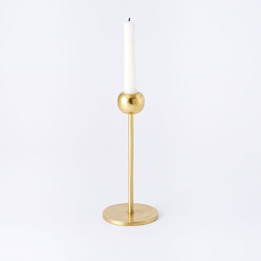 Modern Brass Metal Candleholders | West Elm (US)