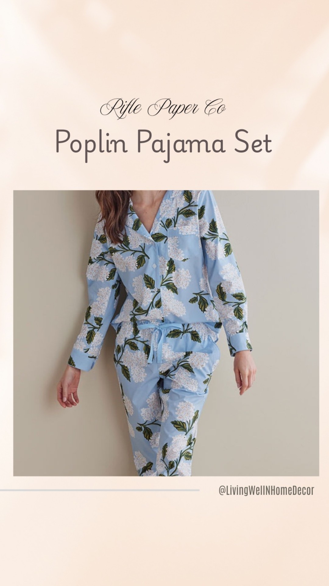 Rifle Paper Co. x The Company Store collaboration! 
I love cute pjs! And these come in both Rifle Paper Co popular prints: Hydrangea & Peacock 
Tailored of crisp, lightweight poplin with a relaxed fit, they're as comfy as they are cute.



#LTKHome #LTKPlusSize #LTKOver40