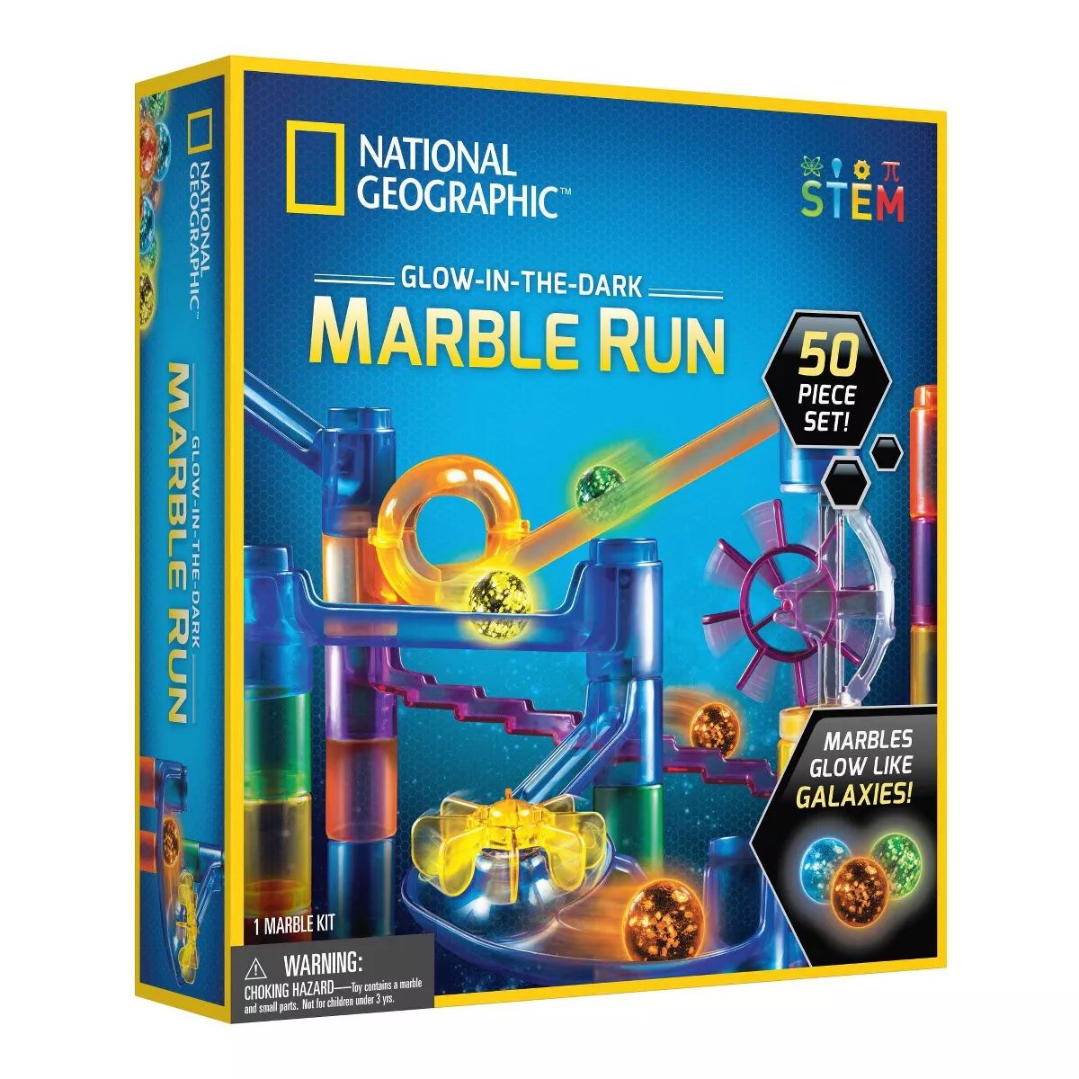 National Geographic Glow-in-the-Dark Marble Run - 50pc | Target