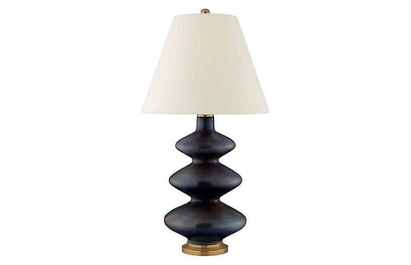 Smith Table Lamp, Blue/Brown | One Kings Lane