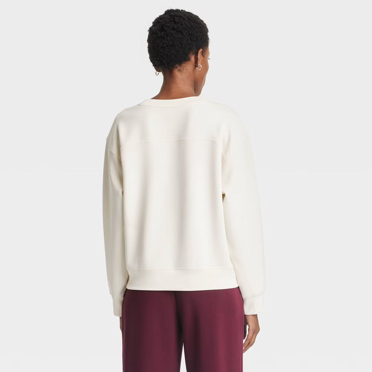 Women's Sandwash Pullover Sweatshirt - A New Day™ Red S | Target