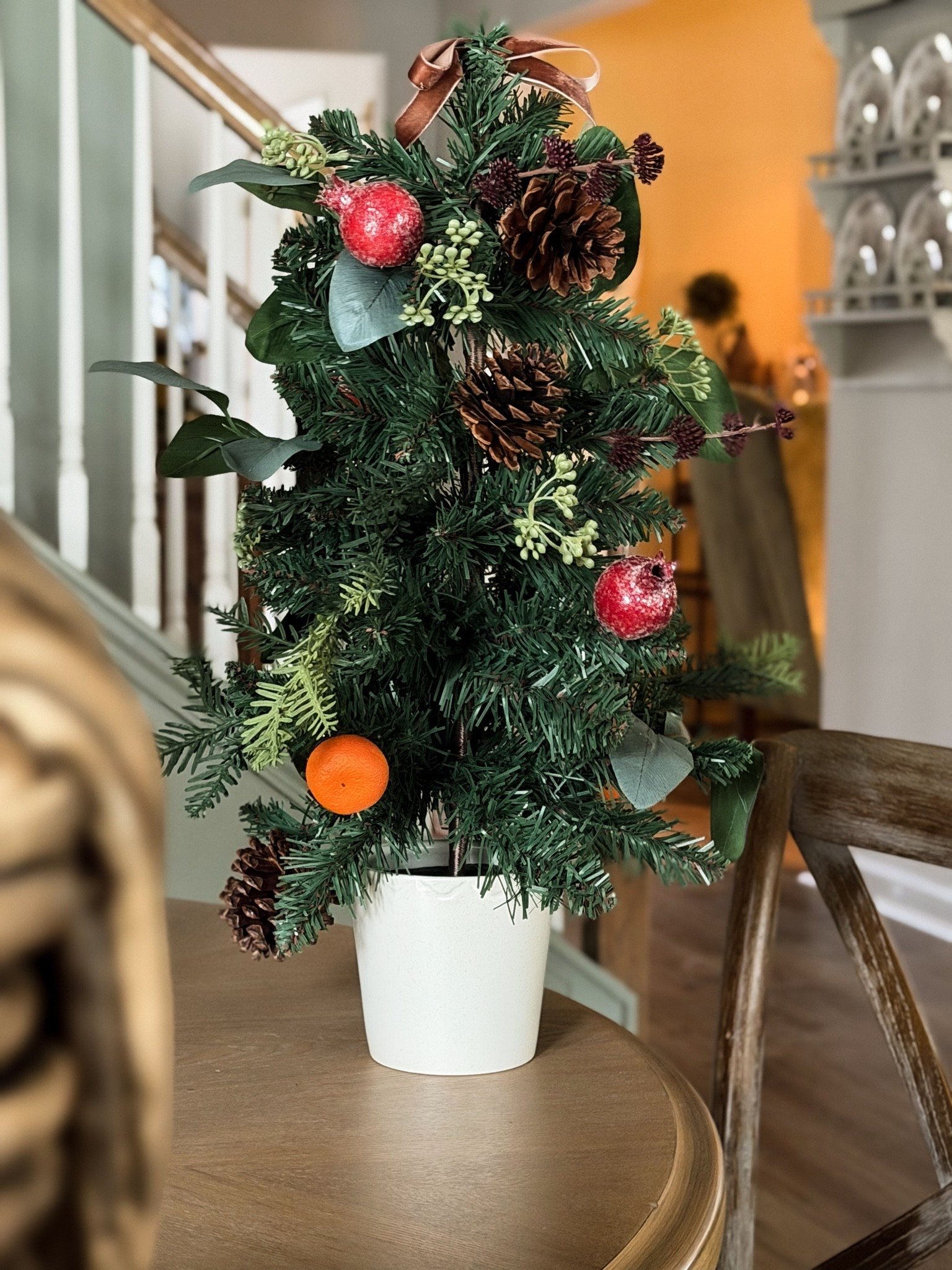 The sweetest tabletop beaded sugar Christmas tree.