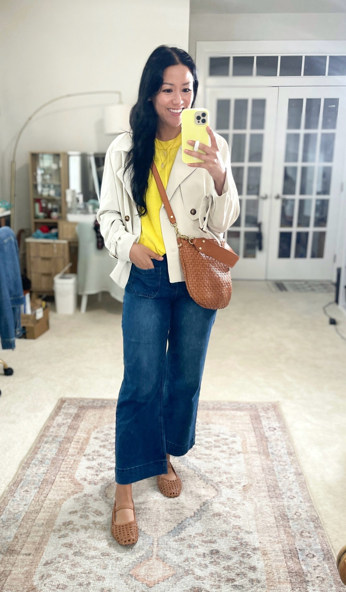 Size small in everything
Flats are true to size



#LTKSeasonal #LTKFindsUnder50 #LTKStyleTip