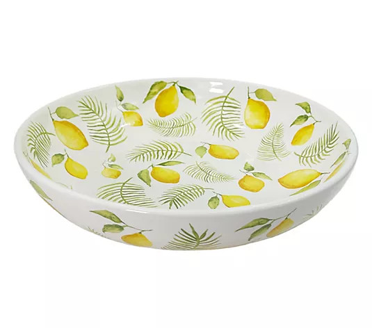 Temp-tations 4-qt Shallow Serving Bowl - QVC.com | QVC