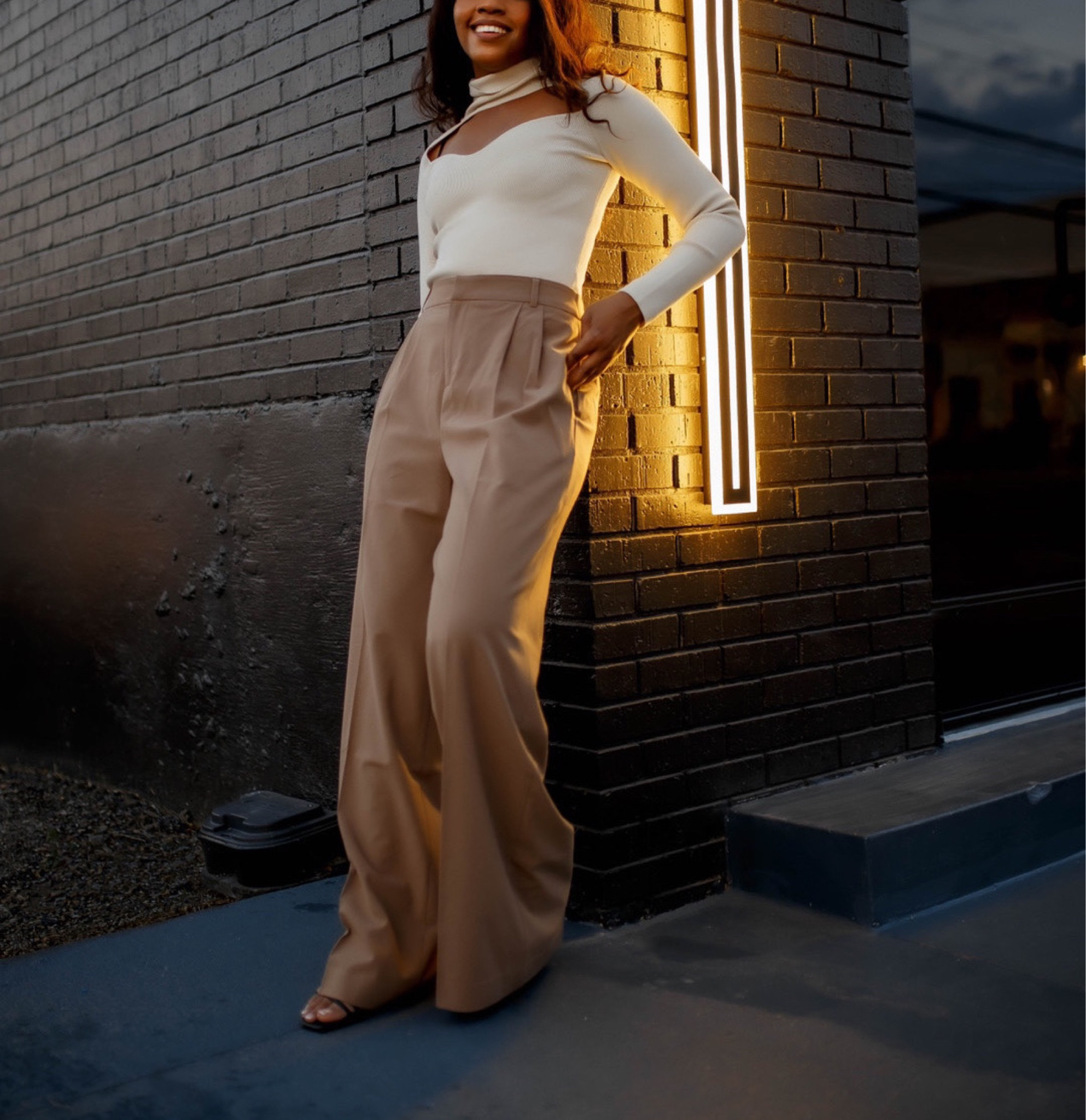 New in pieces from Nordstrom that are currently my favorites:
Wide leg trousers(size M pictured but exchanging for S)
Cut out turtleneck top (size XS)

Fall style, fall outfits, turtlenecks, outfit inspiration, sweaters, nude trousers #ltkfall 

#LTKSeasonal #LTKworkwear #LTKunder100